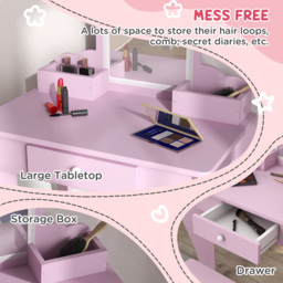 Tommy Toys Cloud Kids Dressing Table Set - Pink - Wilko - thumbnail 6