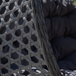Artemis Home Alston 2 Seater Dark Grey Garden Hanging Egg Chair - Size: 190 x 130 x 75cm - Wilko - thumbnail 4