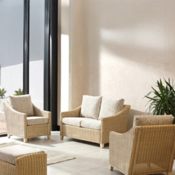 Desser Furniture Dijon 2 Seater Farrow Suite - Cream - Wilko - thumbnail 1