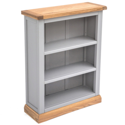 Biccari 3 Shelf Grey Bookcase - Wilko - thumbnail 5