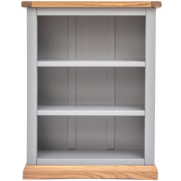 Biccari 3 Shelf Grey Bookcase - Wilko - thumbnail 3