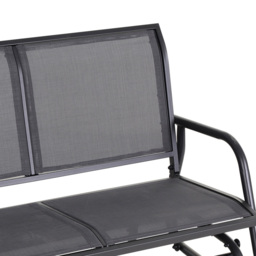Outsunny Double Rocking Chair Grey - Size: 85 x 70 x 120cm - Wilko - thumbnail 6