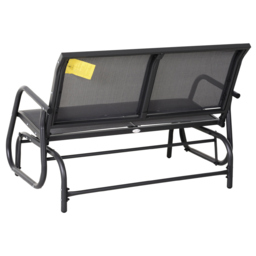 Outsunny Double Rocking Chair Grey - Size: 85 x 70 x 120cm - Wilko - thumbnail 5