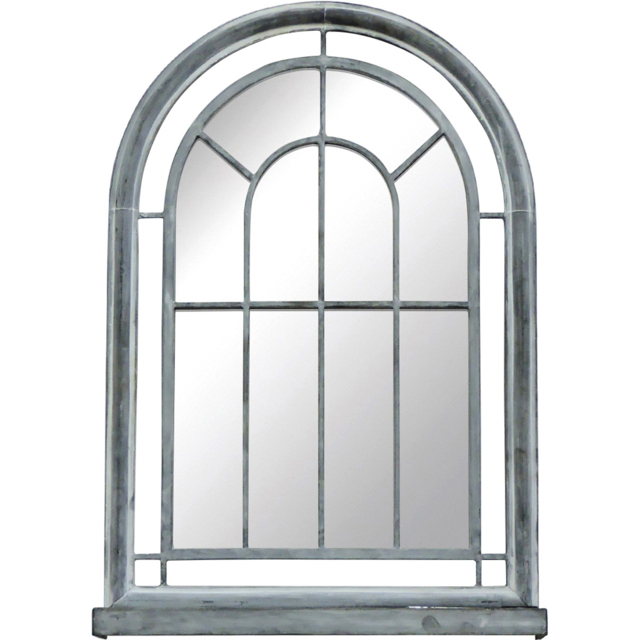 Charles Bentley Premium Vintage Grey Arch Garden Mirror 75 x 51cm - Wilko - image 1