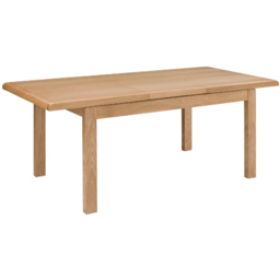 Julian Bowen 4 Seater Curve Oak Extending Dining Table - Wood - Wilko - thumbnail 4