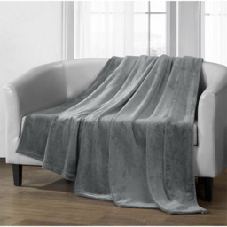 Velosso Silver Mink Throw 150 x 200cm - Size: 150 x 200 x 1cm - Wilko - thumbnail 3