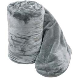Velosso Silver Mink Throw 150 x 200cm - Size: 150 x 200 x 1cm - Wilko