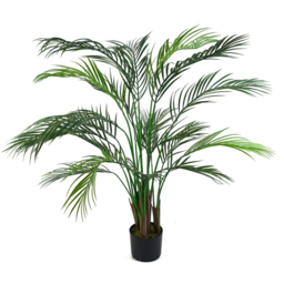 Leaf Areca Palm Artificial Tree 125cm - Size: 125 x 100 x 100cm - Red - Wilko - thumbnail 1