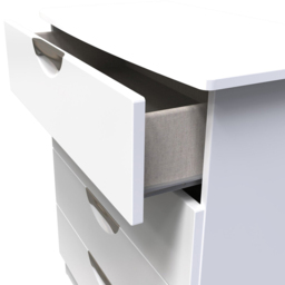 Crowndale Camden 4 Drawer White Gloss Chest of Drawers - Wilko - thumbnail 7
