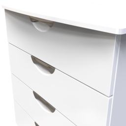 Crowndale Camden 4 Drawer White Gloss Chest of Drawers - Wilko - thumbnail 6