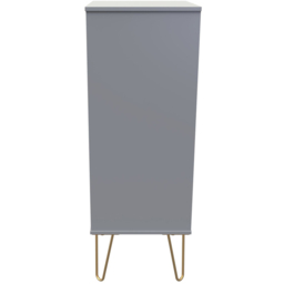 Crowndale Cube 5 Drawer Dusk Grey Chest of Drawers Ready Assembled - Wilko - thumbnail 5