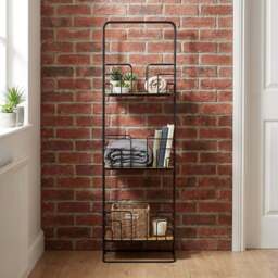 3 Shelf Black Wire Bamboo Bathroom Caddy - Size: 22 x 72.8 x 15.5 kg - Wilko - thumbnail 7