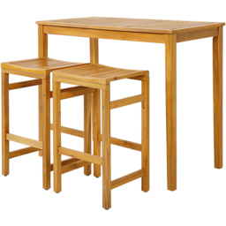 Costway Saddle Seat Bar Stool Set of 2 - Size: 86 x 47 x 19cm - Cream - Wilko - thumbnail 3