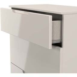Crowndale Milan 3 Drawer Kashmir Gloss and Kashmir Deep Chest of Drawers Ready Assembled - Kashmir Gloss & Kashmir - Wilko - thumbnail 6