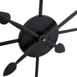 Pacific Lifestyle Black Metal Round Workframe Wall Clock with Roman Numerals 80cm - Size: 80 x 80 x 5cm - Wilko - thumbnail 5