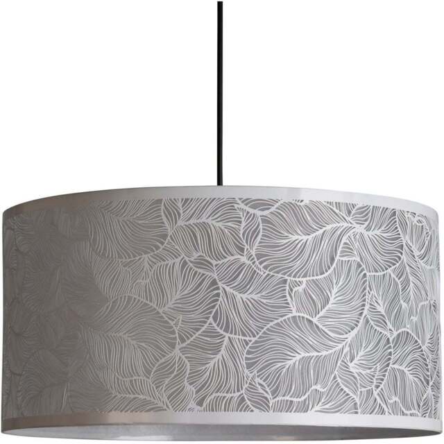 Lighting Collection Lanagin White Leaf Cut-Out Pattern Ceiling Lamp Shade 40cm - Size: 23 x 43 x 43cm - Wilko - image 1