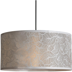 Lighting Collection Lanagin White Leaf Cut-Out Pattern Ceiling Lamp Shade 40cm - Size: 23 x 43 x 43cm - Wilko - thumbnail 4