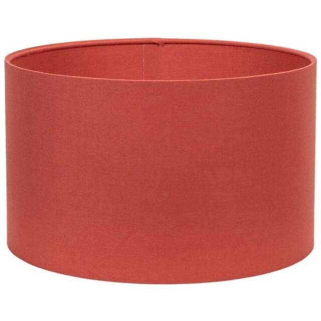 ValueLights Reni Rust Fabric Small Ceiling Drum Lamp Shade 25cm - Size: 15 x 25 x 25cm - Orange - Wilko - image 1