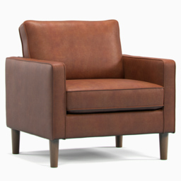 Bexhill 6 Seater Tan Faux Leather Sofa Suite - Brown - Wilko - thumbnail 5