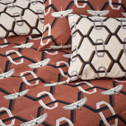 furn. Avalon Double Brick Duvet Set - Multi - Wilko - thumbnail 3