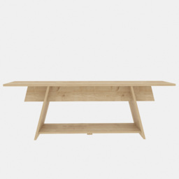 Decorotika Lanca Single Shelf Oak TV Unit - Size: 50 x 150 x 35cm - Yellow - Wilko - thumbnail 7