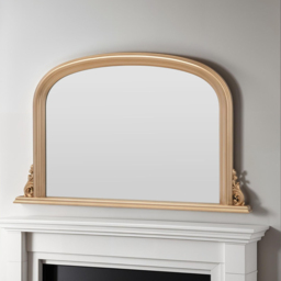 Yearn Classic Gold Arched Overmantle Mirror 77 x 122cm - Wilko - thumbnail 3