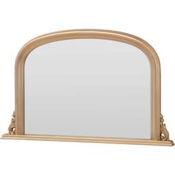 Yearn Classic Gold Arched Overmantle Mirror 77 x 122cm - Wilko - thumbnail 1