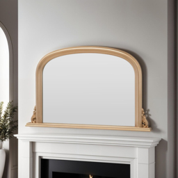 Yearn Classic Gold Arched Overmantle Mirror 77 x 122cm - Wilko - thumbnail 4