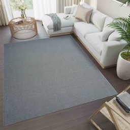 Desire Rugs Simple Silver Low Pile Felt Backing Tufted Rug 110 x 60cm - Size: 60 x 110cm - Wilko - thumbnail 6