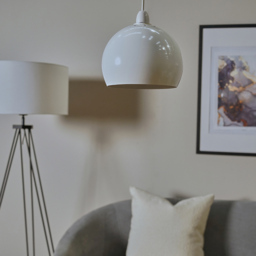 ValueLights Mini Arco White Metal Pendant Shade - Size: 17 x 21.5 x 21.5cm - Wilko - thumbnail 6