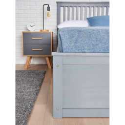 Home Treats King Size Grey Wooden Ottoman Bed - Wilko - thumbnail 7
