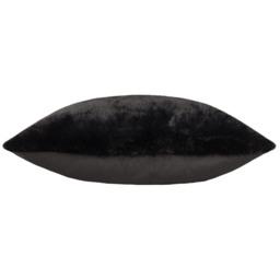 Paoletti Stanza Jet Faux Fur Cushion - Size: 55 x 55 cm - Black - Wilko - thumbnail 5