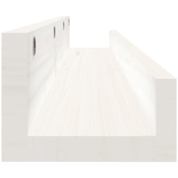 vidaXL 110 x 12 x 9cm White Wall Shelf 2 Pack - Size: 9 x 110 x 12cm - Wilko - thumbnail 6