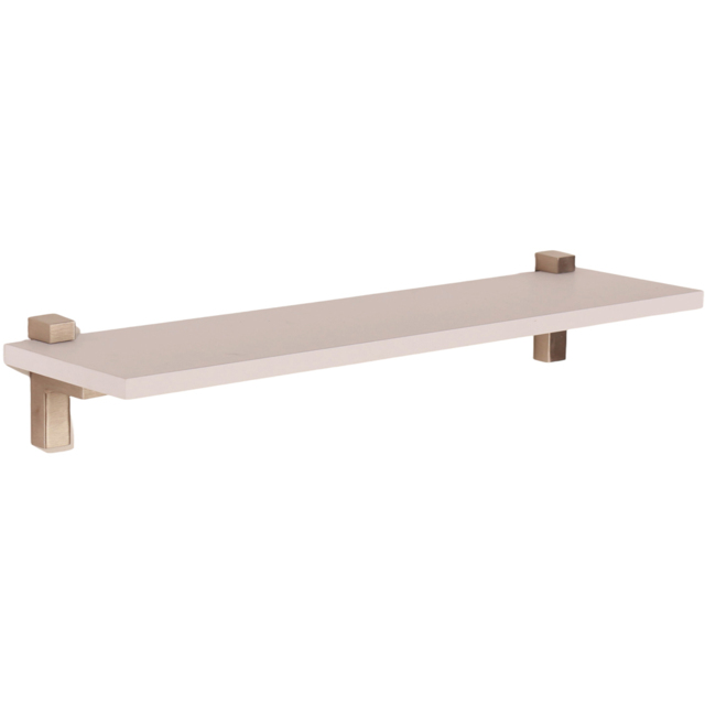 Core Products Lavant White Oak Slim Shelf with L Shape Bracket 60cm - Size: 15 x 60 x 1.6cm - Wilko - image 1