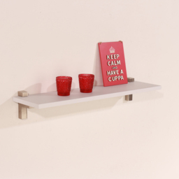 Core Products Lavant White Oak Slim Shelf with L Shape Bracket 60cm - Size: 15 x 60 x 1.6cm - Wilko - thumbnail 3