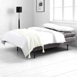 OAT Home Sennen 3 Seater Charcoal Grey Click Clack Sofa Bed - Wilko - thumbnail 7