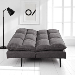 OAT Home Sennen 3 Seater Charcoal Grey Click Clack Sofa Bed - Wilko - thumbnail 6