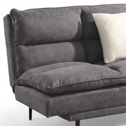 OAT Home Sennen 3 Seater Charcoal Grey Click Clack Sofa Bed - Wilko - thumbnail 3