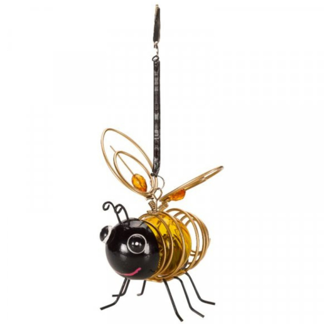 Garden Mile Hanging Bug Solar LED Light - Size: 14 x 10 x 10cm - Yellow - Wilko - image 1