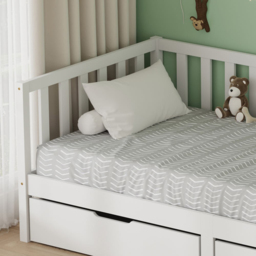 FurnitureHMD 2 Drawer White Pine Wood Kids Bed Frame - Size: Single - Wilko - thumbnail 7