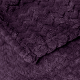 Velosso Aubergine Moda Throw 150 x 200cm - Size: 150 x 200 x 1cm - Wilko - thumbnail 4