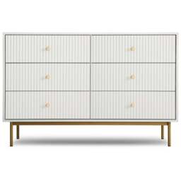 6 Drawer White Chest of Drawers - Home Garden Direct - Wilko - thumbnail 3
