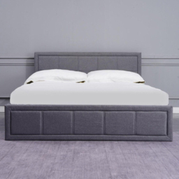 Portland Kosy Koala Double Grey Wooden Gas Lift Ottoman Bed with Mattress - Wilko - thumbnail 5