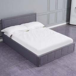 Portland Kosy Koala Double Grey Wooden Gas Lift Ottoman Bed with Mattress - Wilko - thumbnail 1