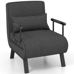 Costway Single Seater Grey Sofa Bed - Wilko - thumbnail 3