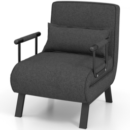 Costway Single Seater Grey Sofa Bed - Wilko - thumbnail 4