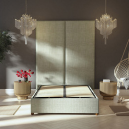 Aspire Furniture Llewelyn-Bowen Luxury Grey Eire Linen Wall Mounted Headboard 90cm - Size: Single Pack - Silver - Aspire Beds - Wilko - thumbnail 6