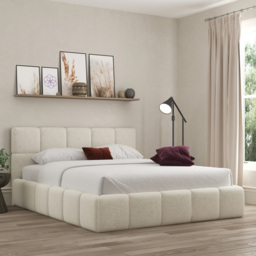 DS Living Ovella Single Ivory Cubed Bed Frame - Cream - Wilko - thumbnail 5