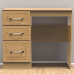 Crowndale Dorset 3 Drawer Modern Oak Dressing Table - Wood - Wilko