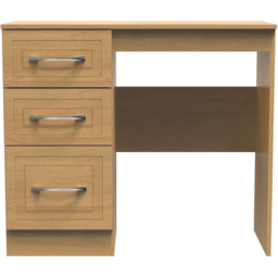 Crowndale Dorset 3 Drawer Modern Oak Dressing Table - Wood - Wilko - thumbnail 4